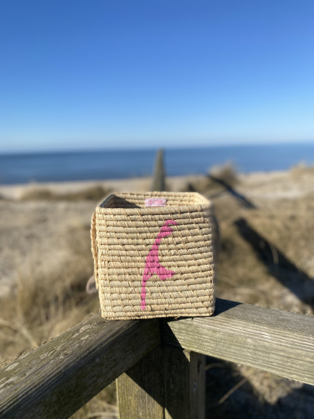 Aufbearungskorb Sylt pink